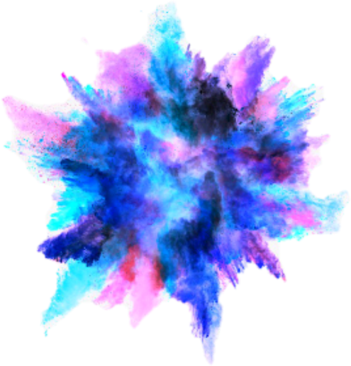 Color Powder Explosion Png (495x516), Png Download
