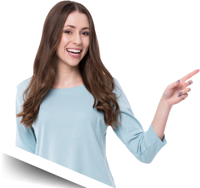 Mulher No Tablet Png (500x372), Png Download