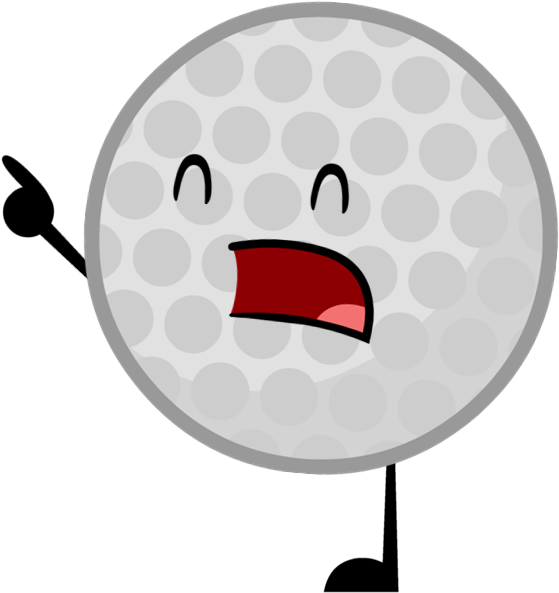 Golf Ball Pose (592x613), Png Download