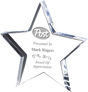 Clear Star - Trophy (300x400), Png Download