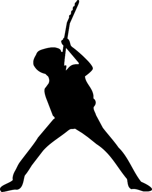 Man, Person, Player, Guitar, Music - Thin Lizzy Silhouette (506x640), Png Download