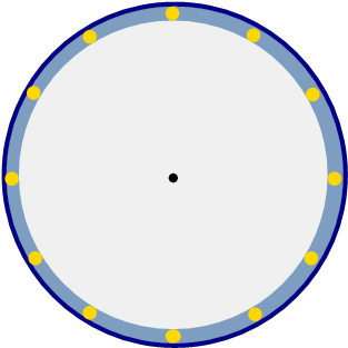 Clock Face - Blank - Circle (352x352), Png Download