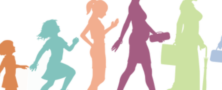 Dia Internacional De Luta Pela Saúde Da Mulher - Baby To Old Person (720x294), Png Download