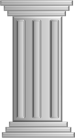 Pillar Clipart - White Pillar Png (260x481), Png Download