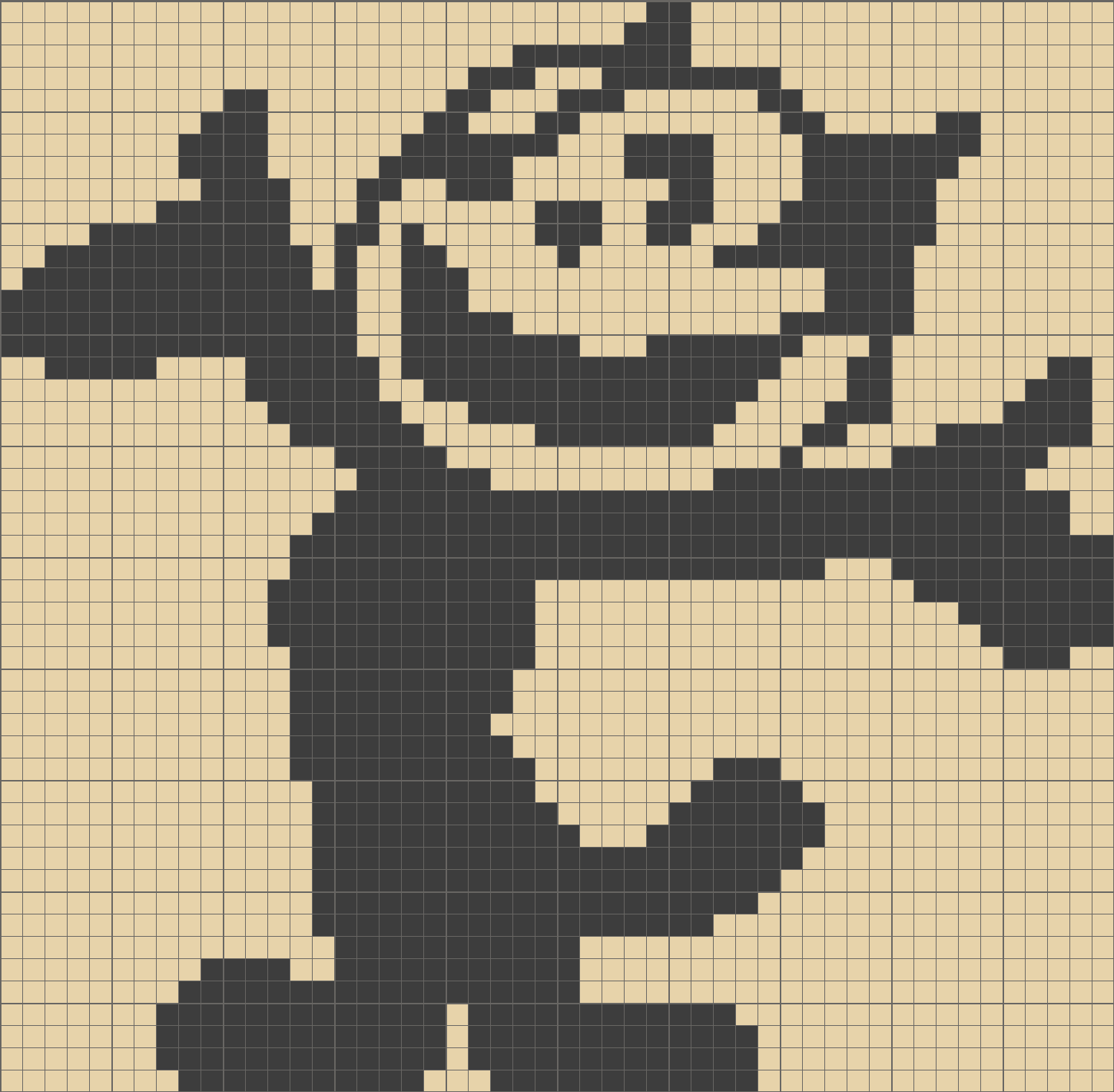 Solution For Original Crossme Level - Public Domain Cat Cartoon (1500x1470), Png Download