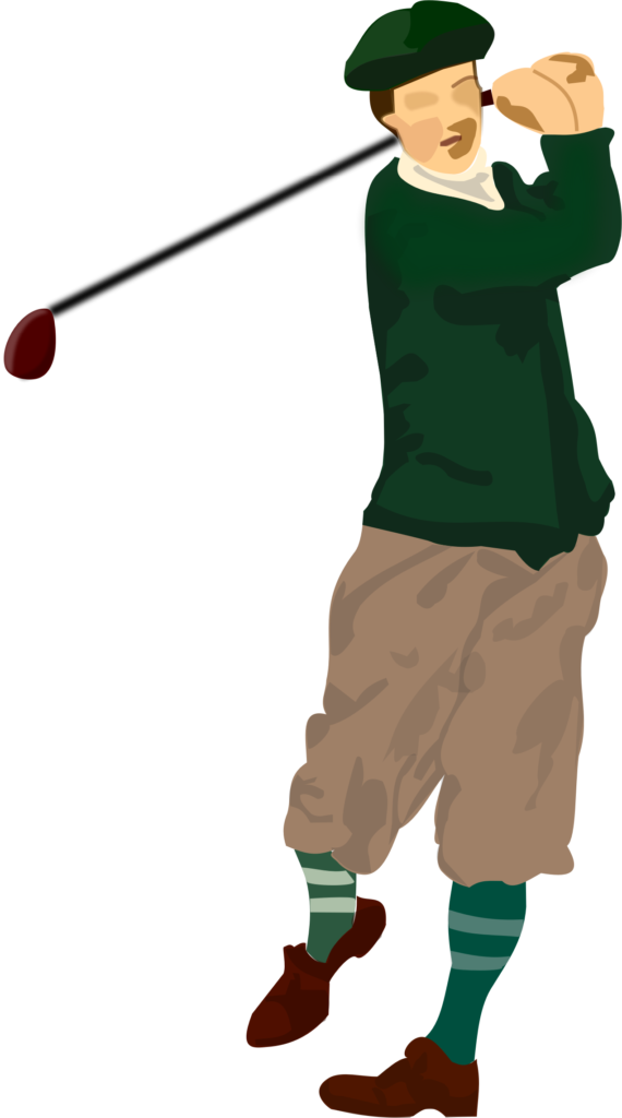 Golf Ball Clipart - Golf Player Clipart Free (462x800), Png Download