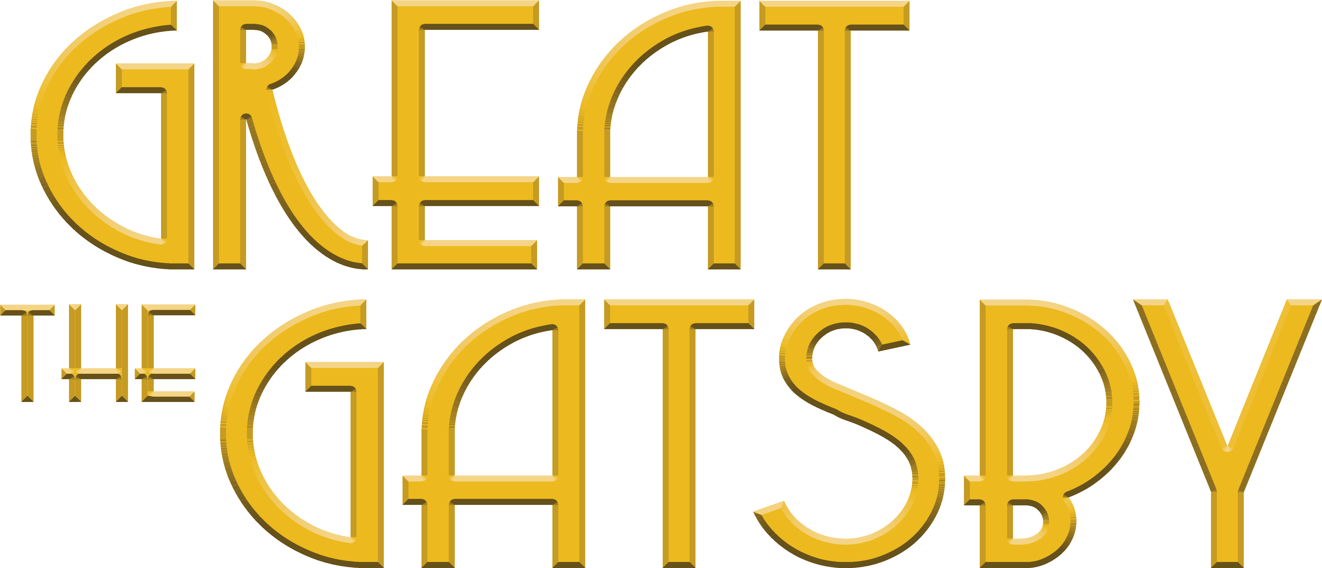 Jay Gatsby - Calligraphy (5713x2651), Png Download