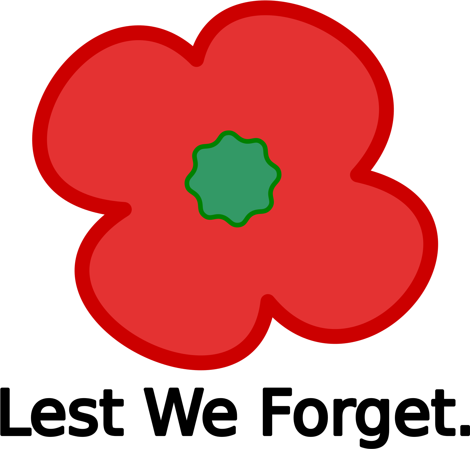 Open - Remembrance Day Poppy Cartoon (2000x1595), Png Download