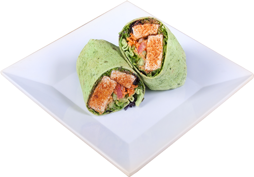 Mediterranean Tofu Wrap - Tofu (500x500), Png Download
