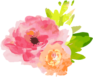 Flower Water Paint Png (564x496), Png Download