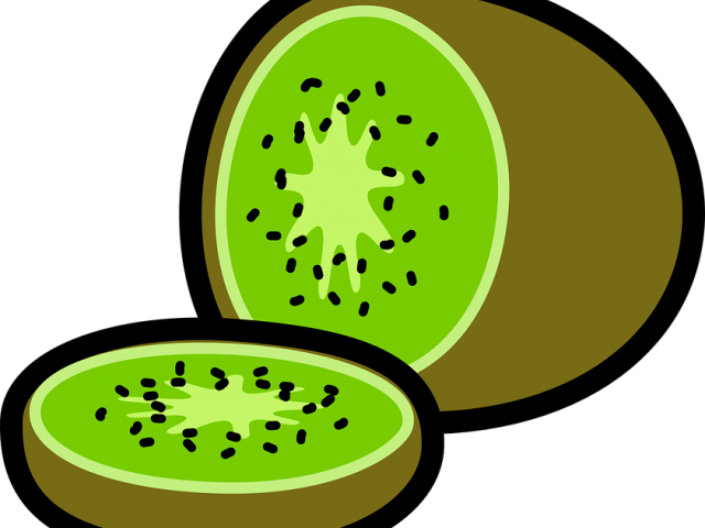 Kiwi Clipart Green Fruit - Kiwi Clip Art (640x480), Png Download