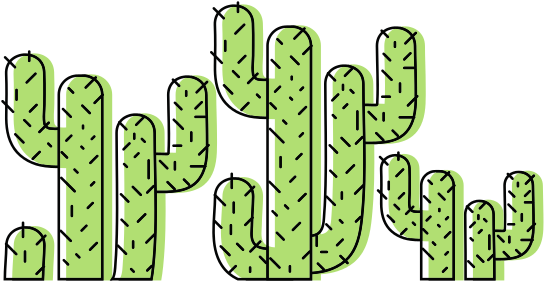 Color Tropical Natural Cactus Plants Design - Cactus (550x550), Png Download