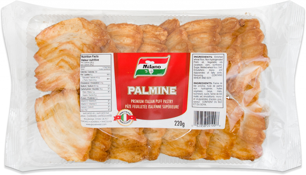 Packaging For Milano Palmine Puff Pastry - Milano (1024x586), Png Download