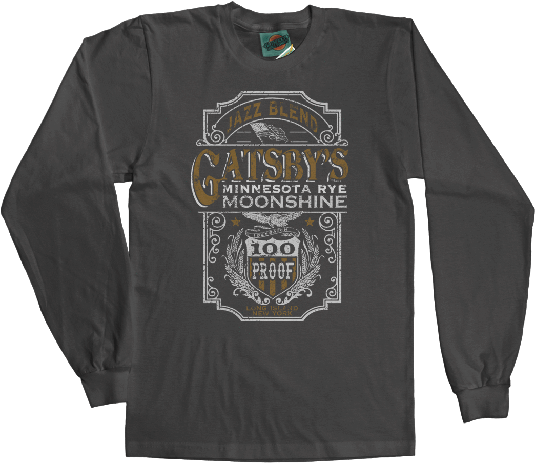 Great Gatsby Inspired F Scott Fitzgerald T-shirt - Great Gatsby T Shirt (1134x945), Png Download