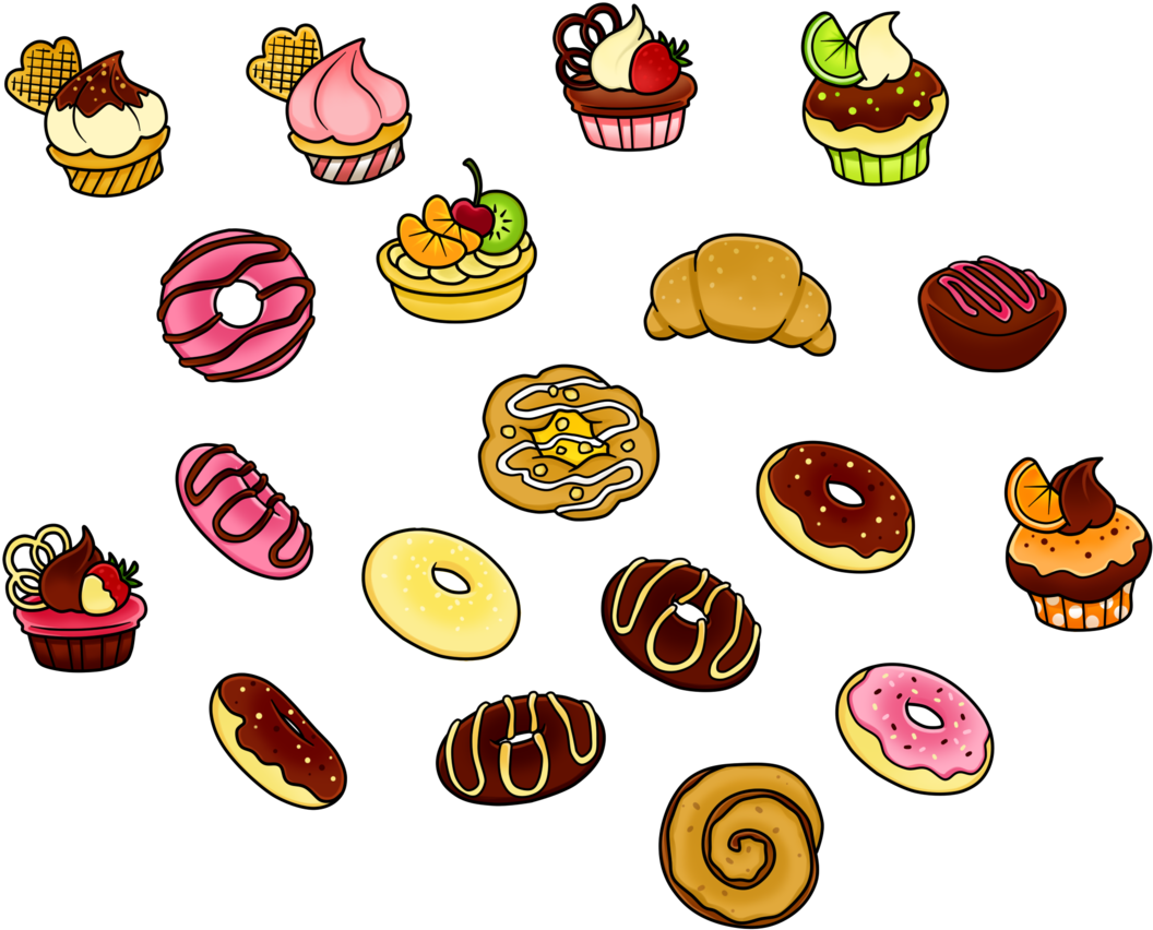 Pastry Clip Art (1280x1185), Png Download