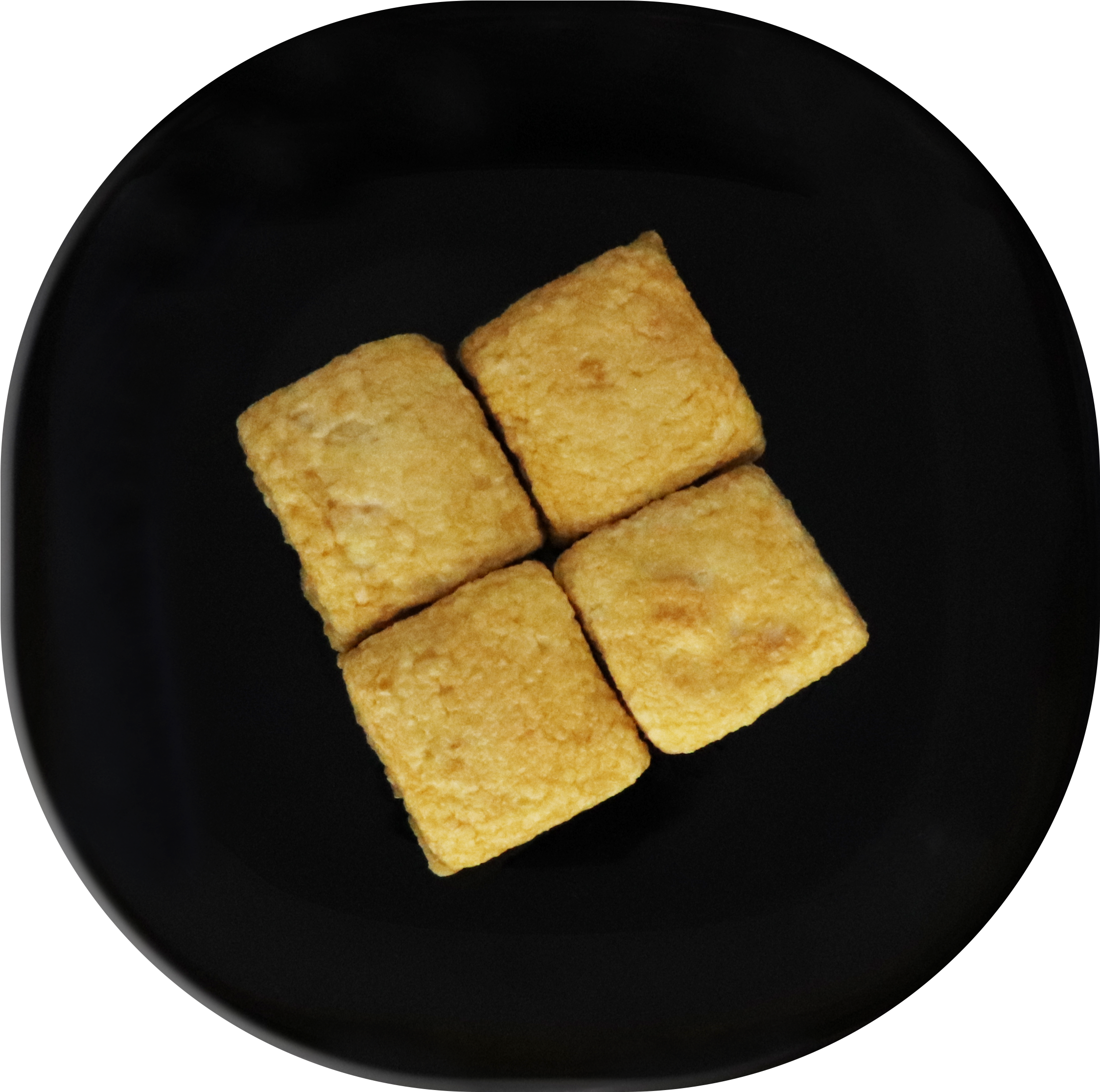 Tofu Fish Cake - Não Toque (2527x2518), Png Download