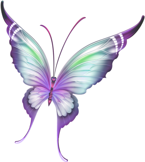 Butterfly Gif, Butterflies, Quill, Angel Wings, Png, - Punto De Cruz De Boda (493x547), Png Download