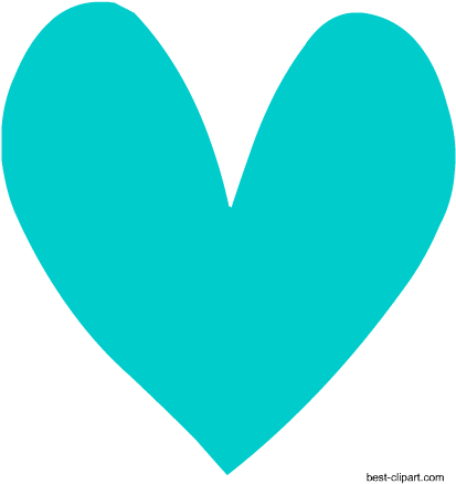 Aqua Heart, Free Clipart - Free Content (450x450), Png Download