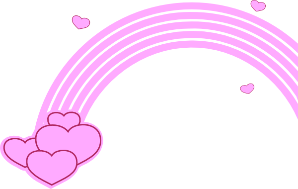 Rainbow Clip Art Vector Clip Art Online Royalty Free - Pink Rainbow Vector (600x380), Png Download