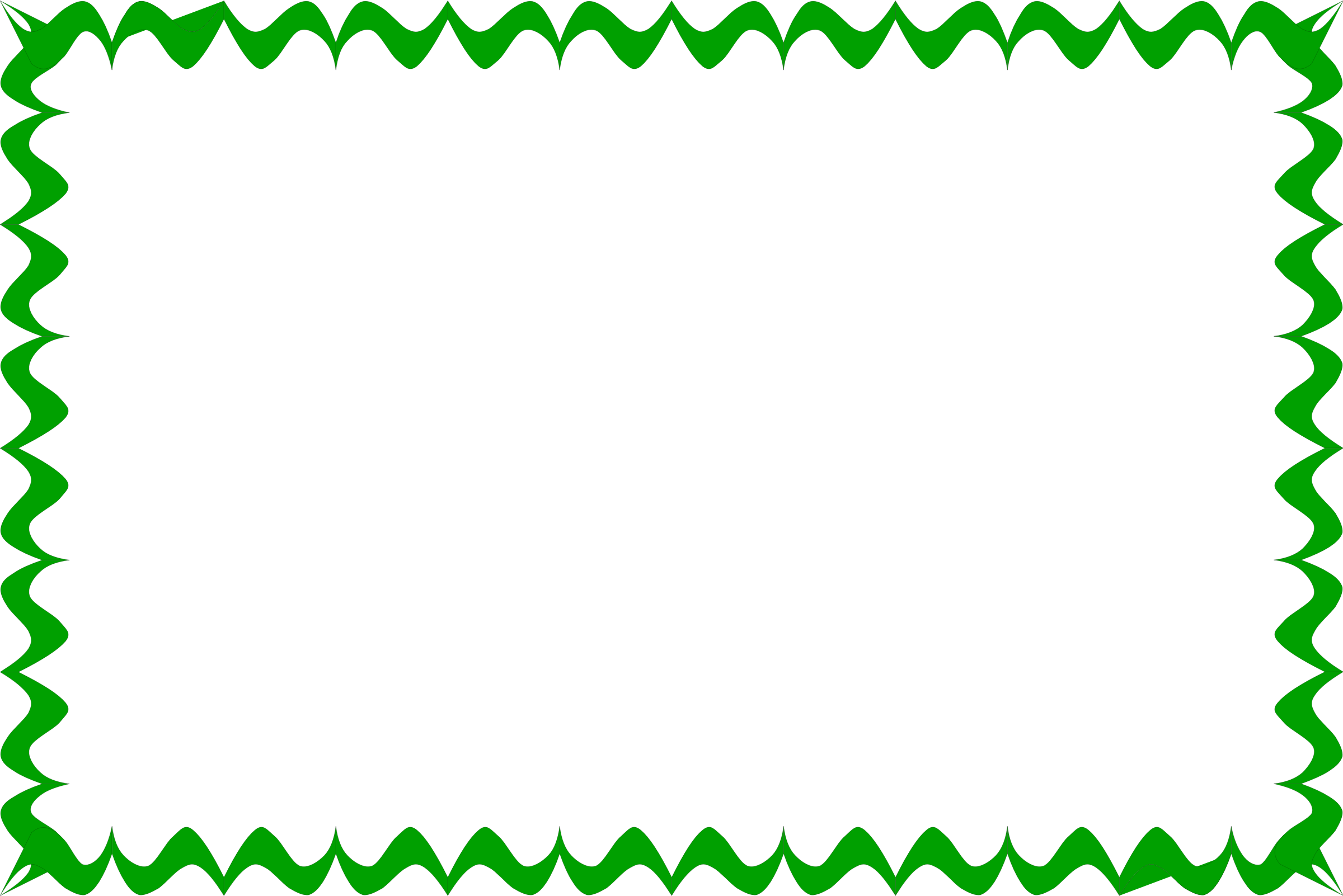 Green Decorative Frame Remix - Student Appreciation Certificate Templates (2400x1602), Png Download