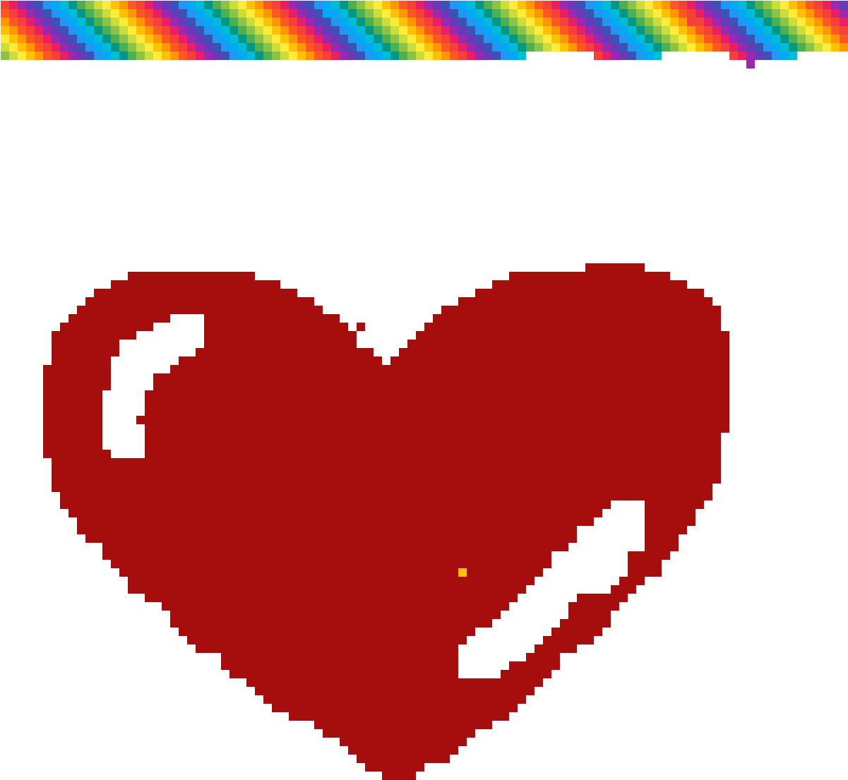 Rainbow Heart - Joint Or113 Pour Riveteuse Rac 180 Far (1200x1200), Png Download