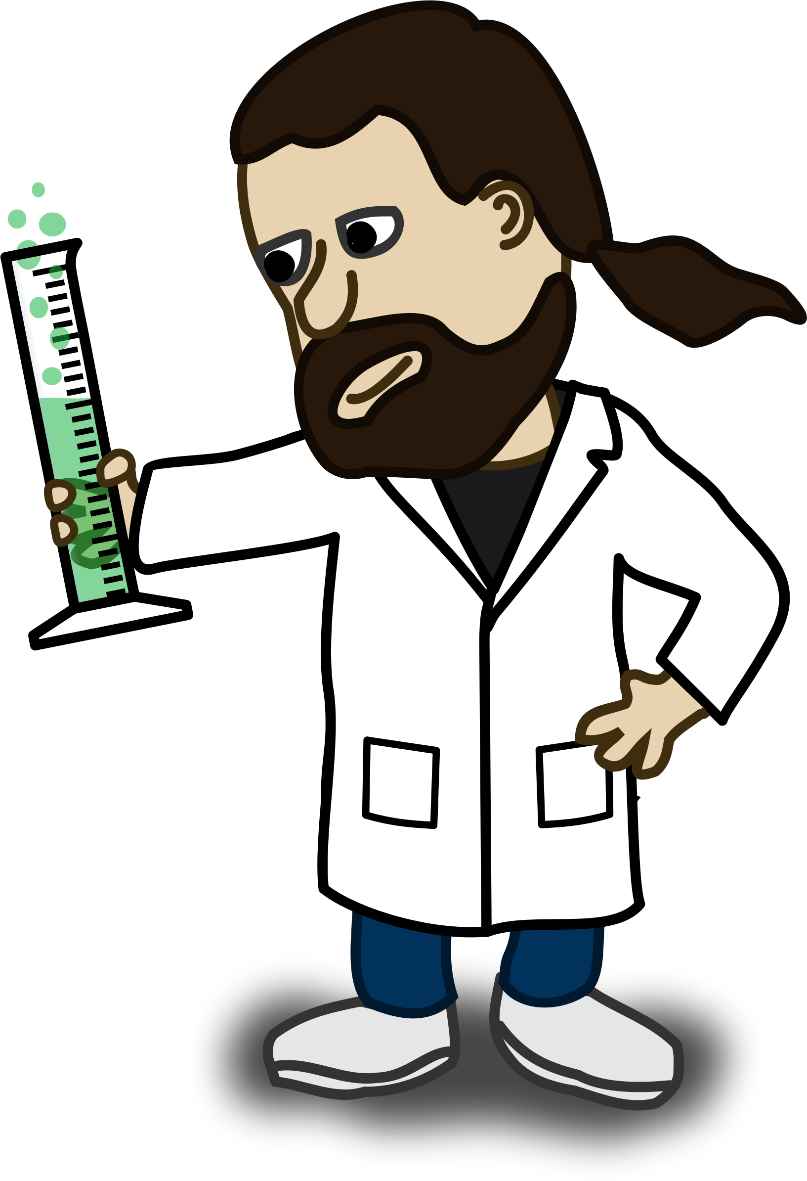 Scientist Transparent - ตัว การ์ตูน เคมี (1633x2388), Png Download