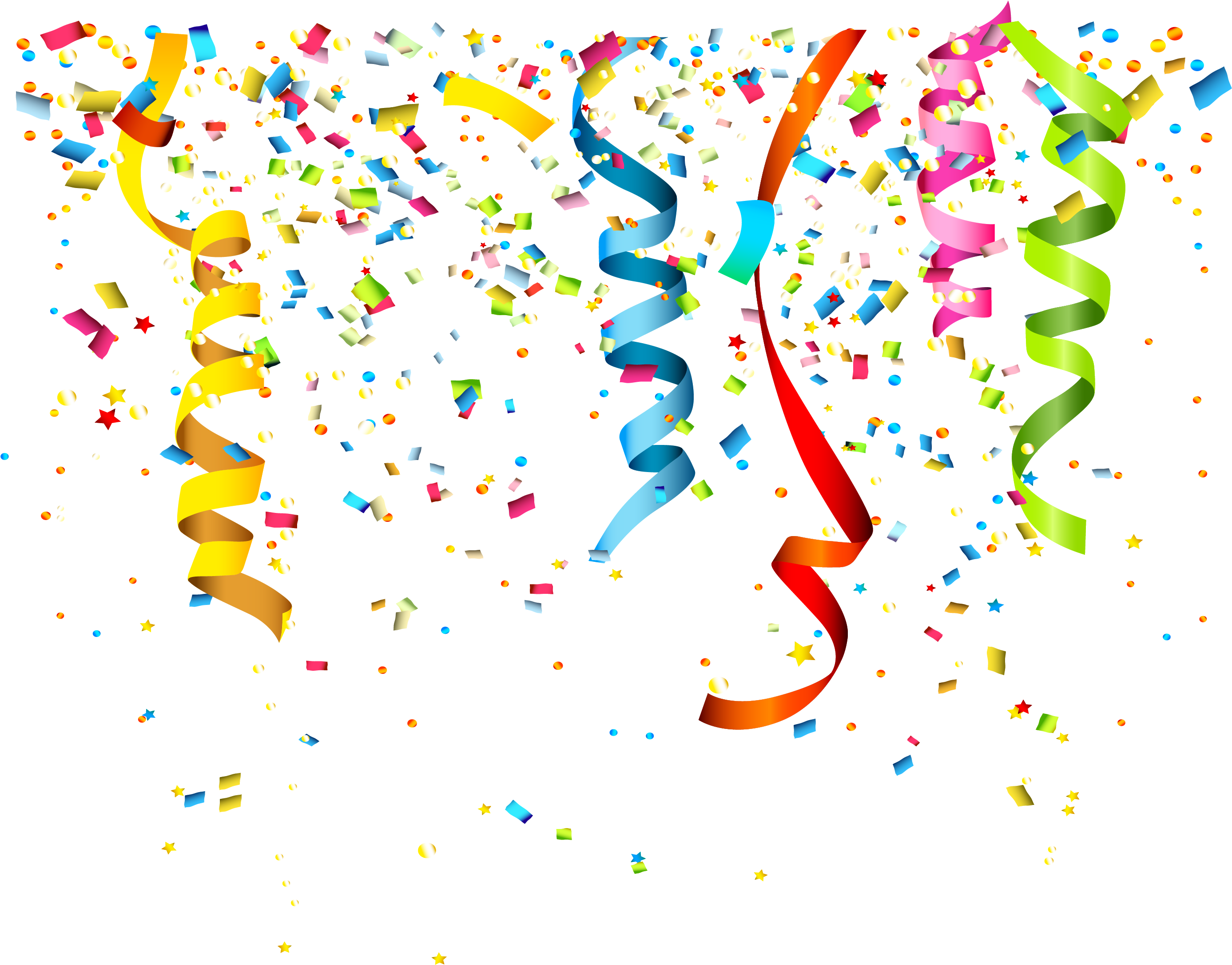 Party Confetti Birthday Clip Art (2835x2835), Png Download