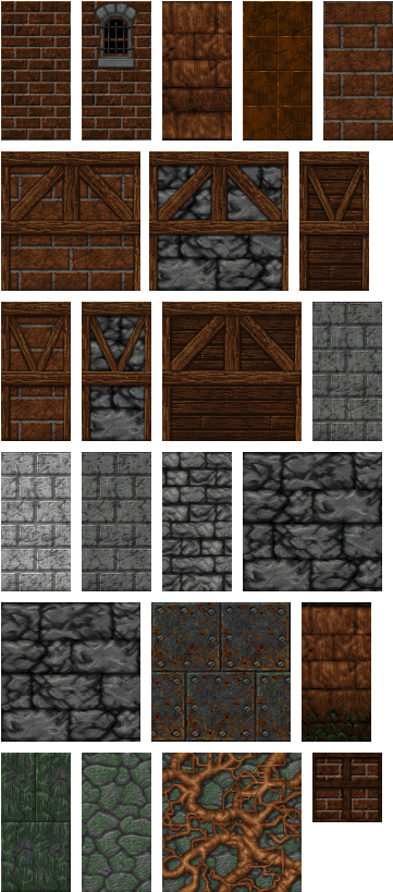 Minor Hexen/heretic Themed Edited Textures Cage / Raven - Hexen Texture Png (390x848), Png Download