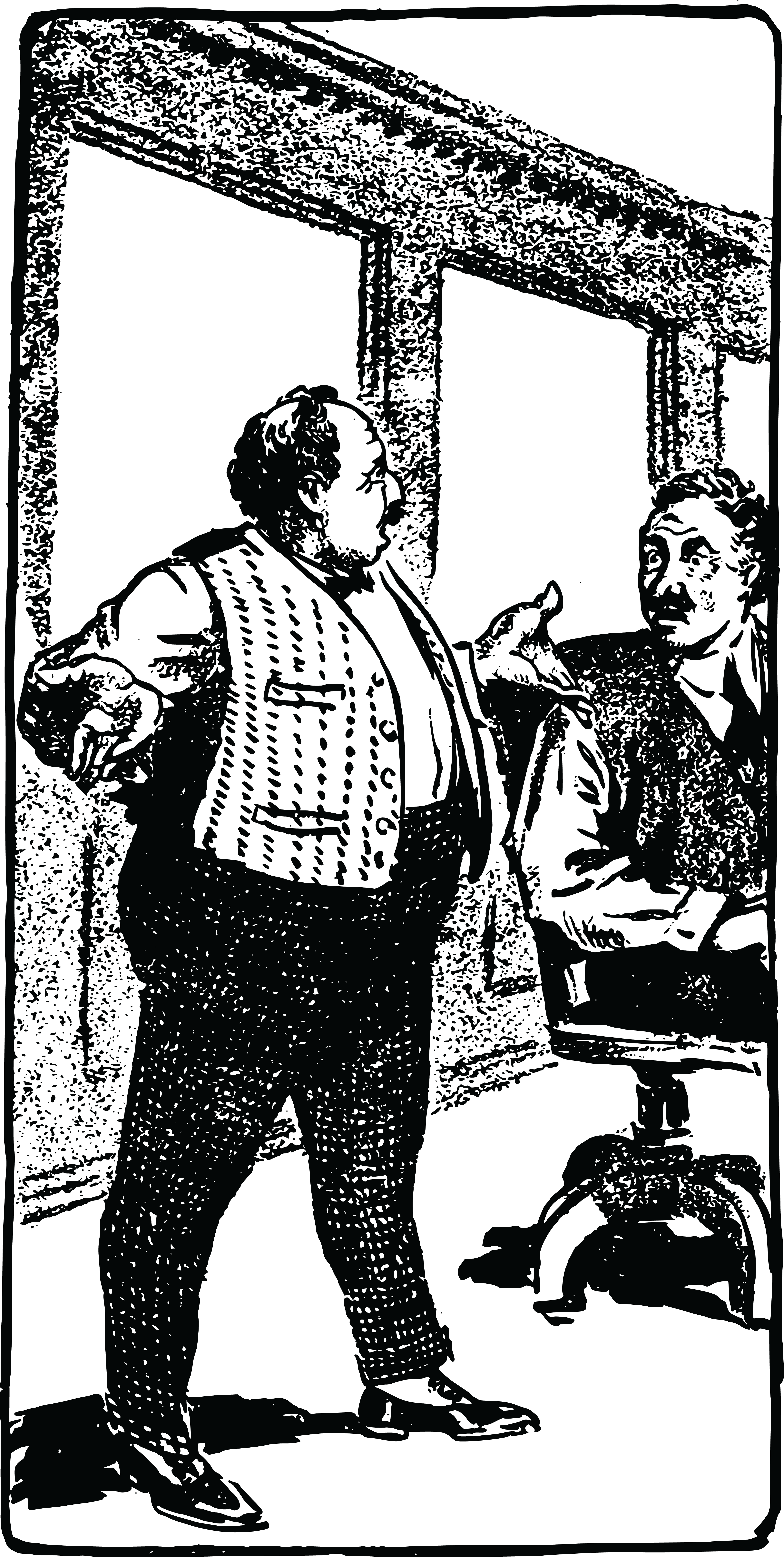 Free Clipart Of Editors Talking - Drawing (4000x7940), Png Download