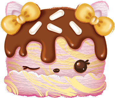 S'mores Sundae - Num Noms Marble Ice Cream (445x430), Png Download