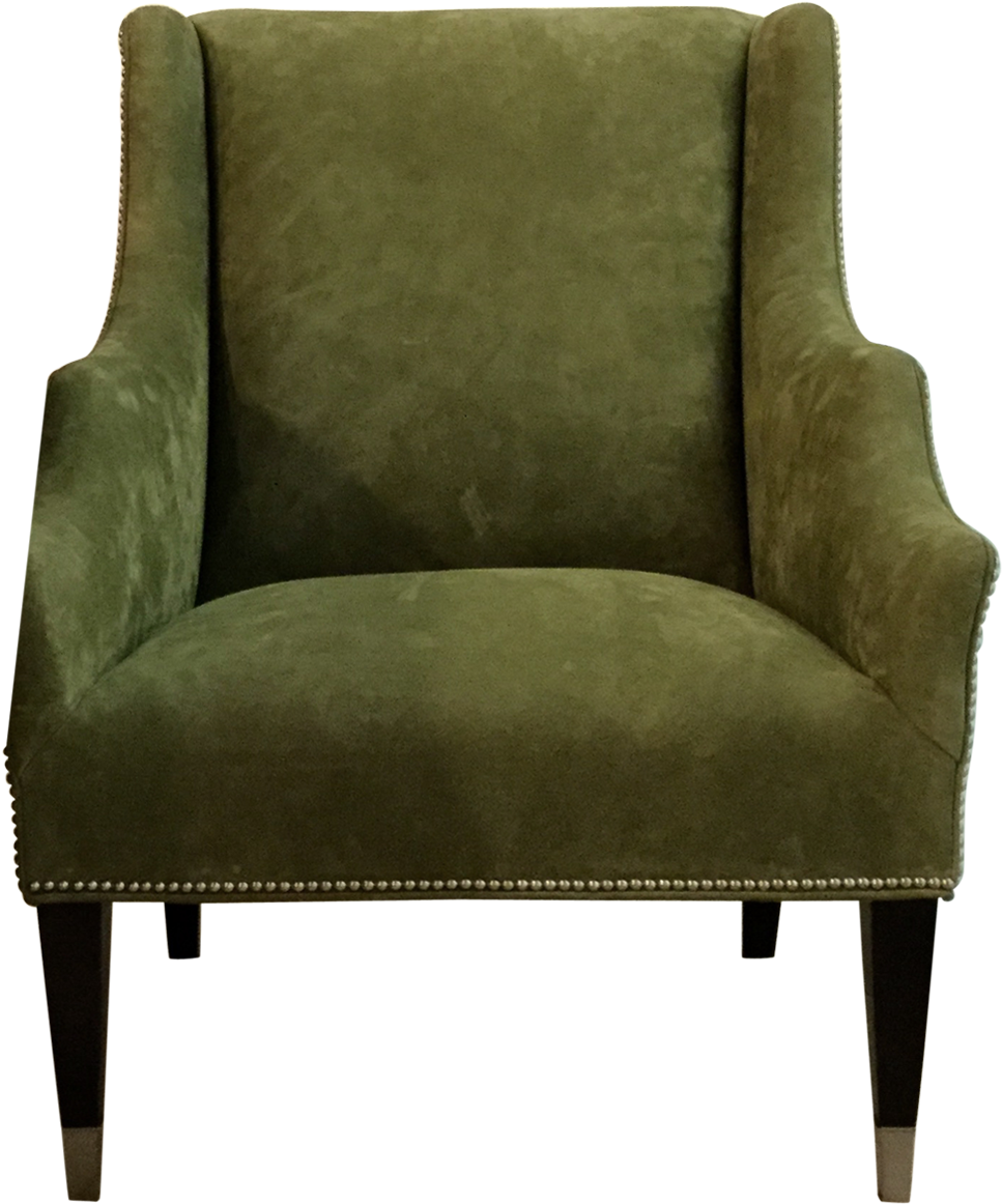 This Moss Green Chair Can Work With A Variety Of Color - Club Chair (1200x1200), Png Download