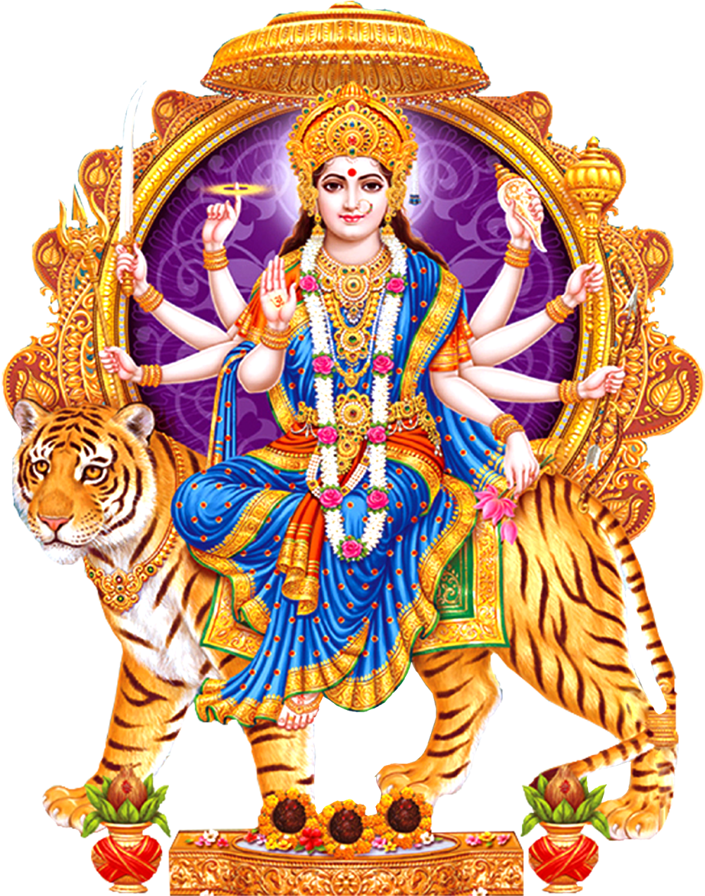 Durga Png (1600x1301), Png Download