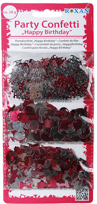 Pink/silver Coloured Party Confetti - Konfetti Urodzinowe (945x709), Png Download