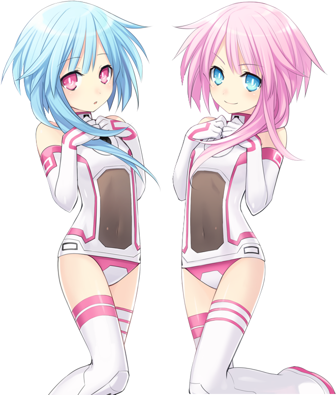 White Sisters - Hyperdimension Neptunia White Sister (712x780), Png Download
