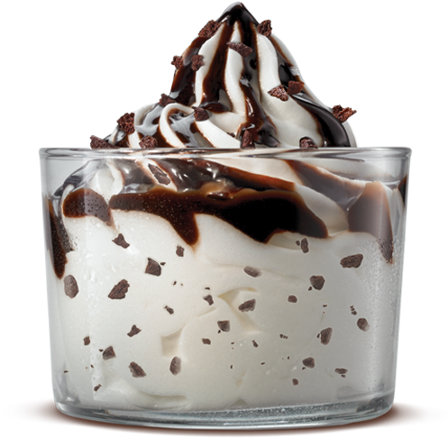 Cookie Crunch Sundae - Sundae Burger King (500x540), Png Download