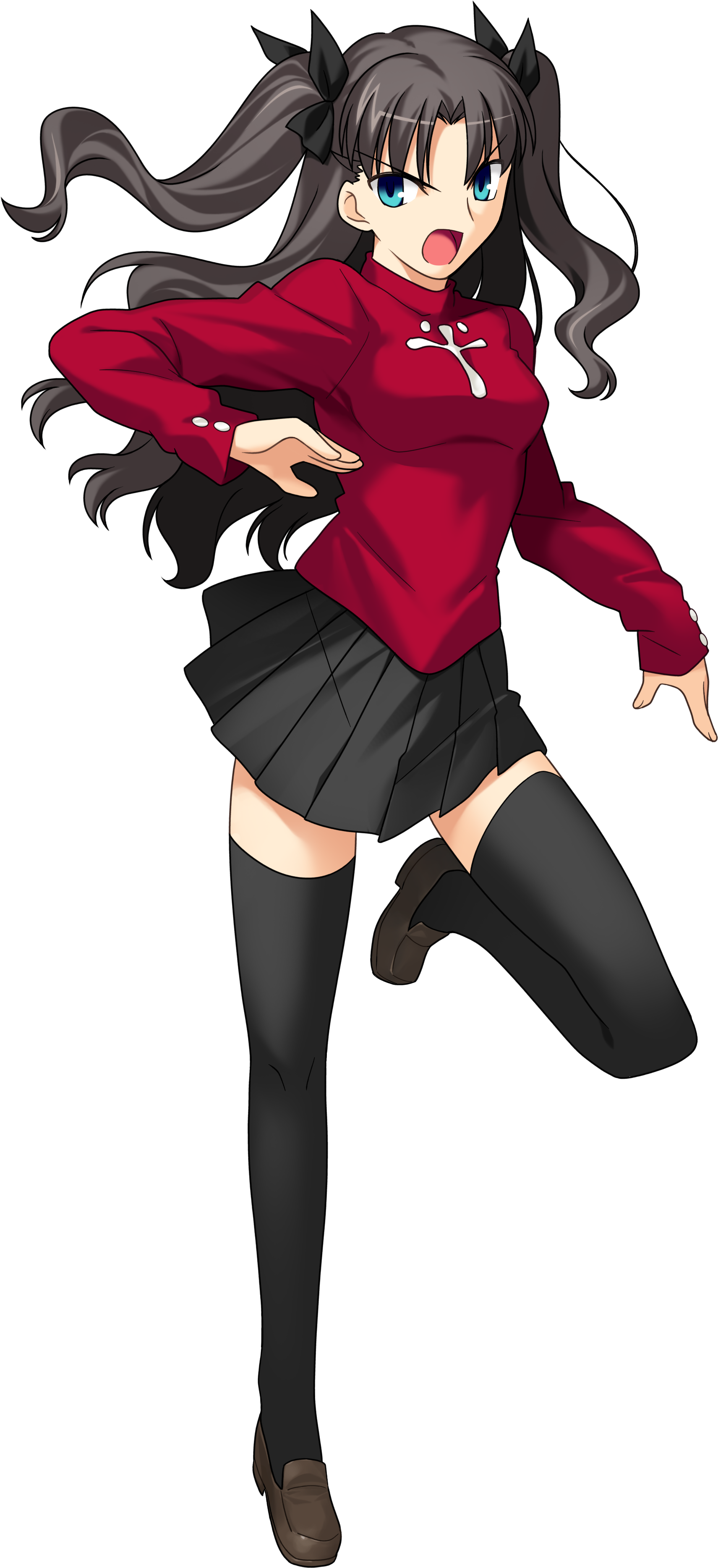 Rin Tohsaka - Fate Stay Night Tohsaka Rin Cosplay Costume (1358x1920), Png Download