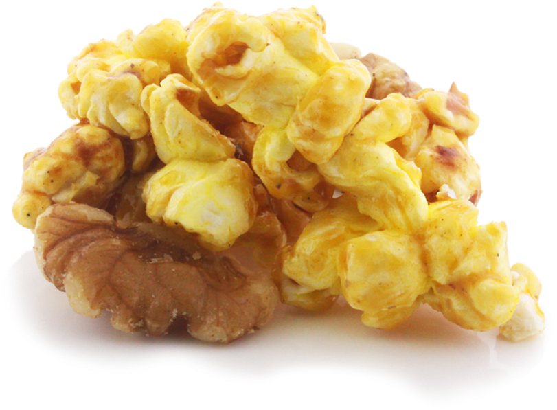 Caramel And Walnut Popcorn - Chipsy Bananowe 250g (900x725), Png Download