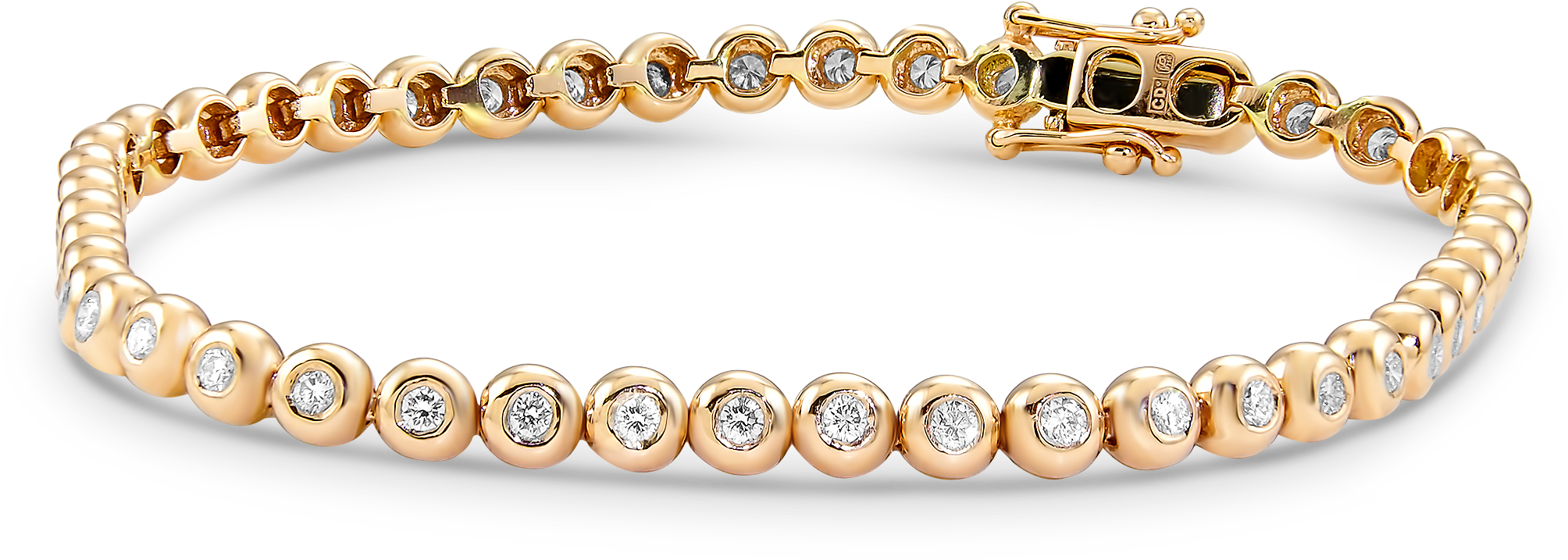 Diamond Bracelet In 18k Rose Gold - Bracelet (2200x2200), Png Download