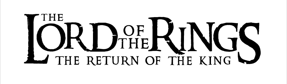 Lord Of The Rings Trilogy Png (1000x295), Png Download
