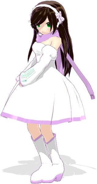 Clothing Purple Violet Anime Joint Fictional Character - Mikumikudance (900x720), Png Download