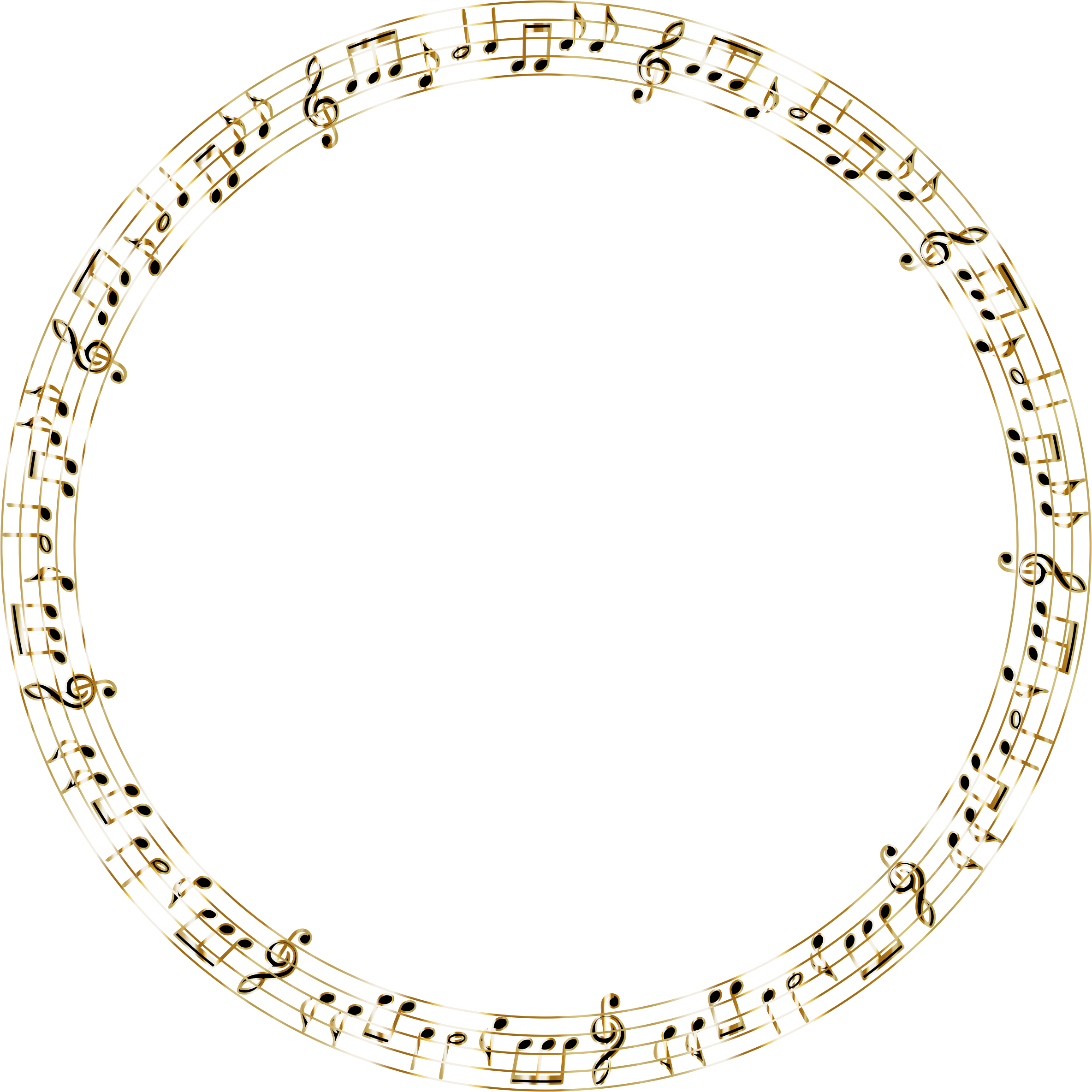 Big Image - Round Floral Border Transparent (2368x2368), Png Download