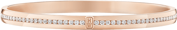 Hw Logo 18k Rose Gold Diamond Bracelet By Harry Winston - Wish List (760x500), Png Download