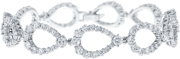 Diamond Loop By Harry Winston, Diamond Bracelet - Jewellery (760x500), Png Download