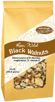 Raw, Wild Black Walnuts - American Wild Foods Raw, Wild Black Walnuts 10 Oz. (573x334), Png Download