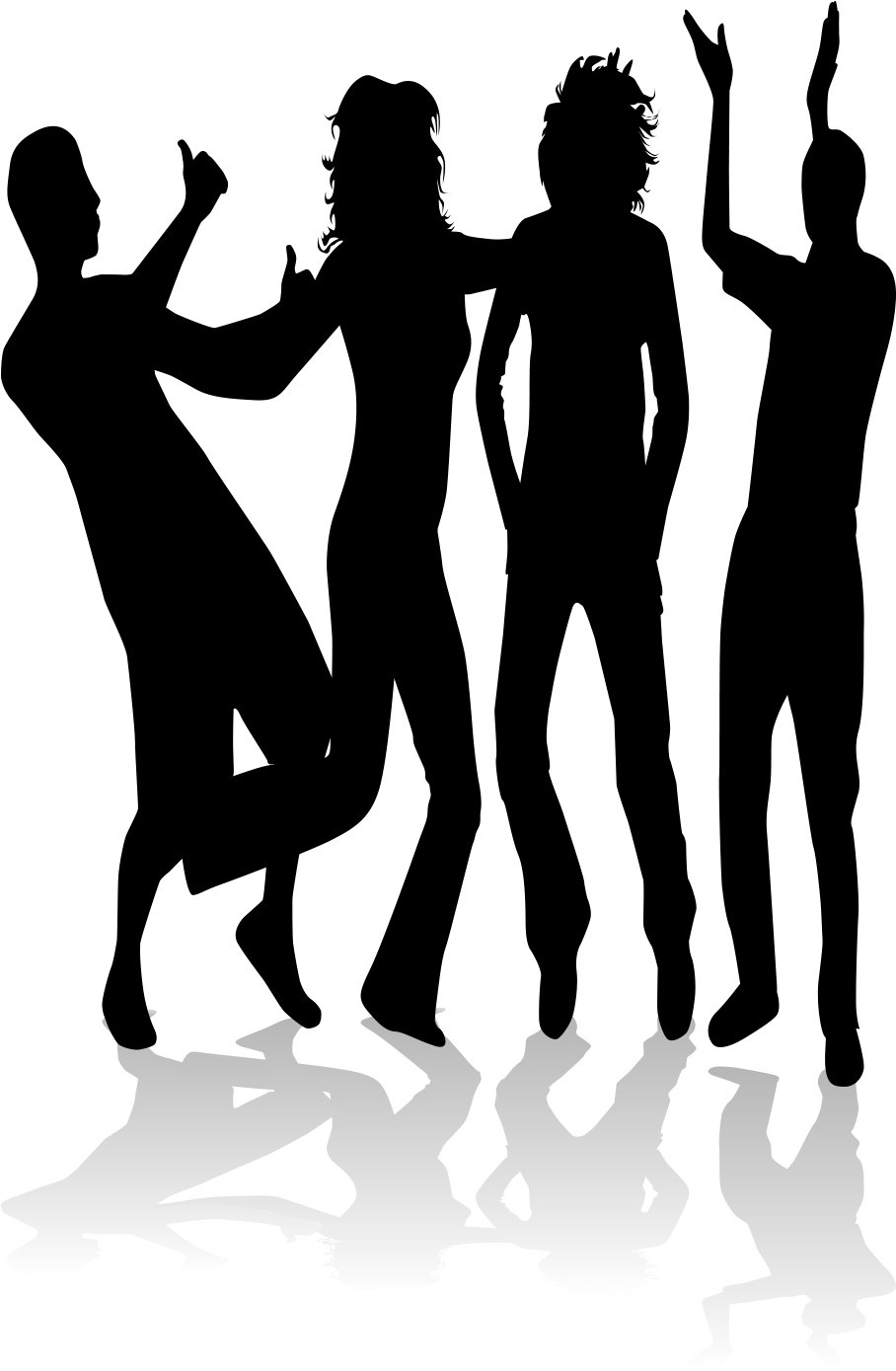 Silhouette Png For Free Download On - Dancing Silhouettes (959x1672), Png Download