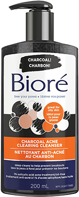 Bioré Charcoal Acne Clearing Cleanser (390x418), Png Download