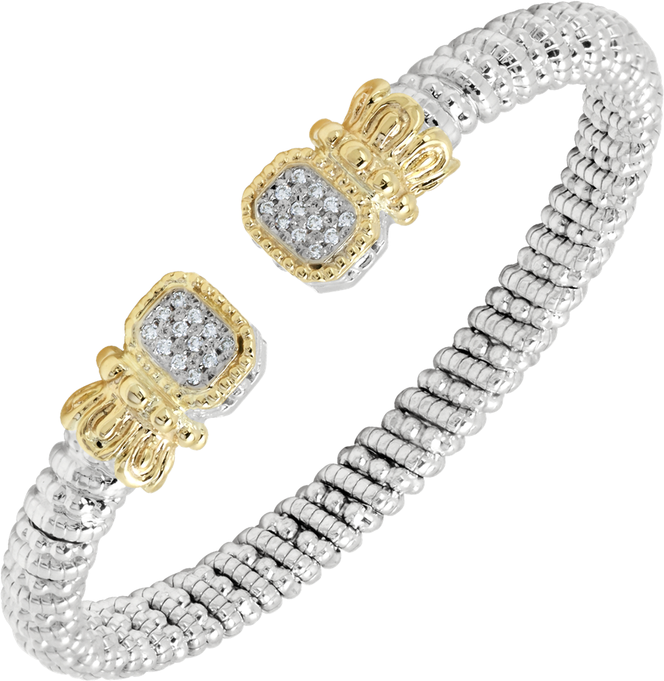 Alwand Vahan 14k Yellow Gold & Sterling Silver Diamond - Diamond Bracelet By Alwand Vahan (1000x1000), Png Download