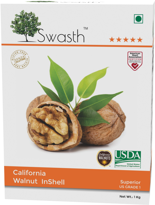 California Walnut Inshell 1kg - Walnut (600x900), Png Download