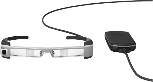 Moverio Bt-300 - Epson Moverio Bt-300 - Smart Glasses - 5 Mp Camera (510x273), Png Download