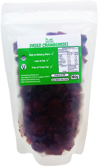 [value Pack] Dried Cranberries [600g] - Dried Cranberry (563x1000), Png Download